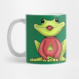 kiss all the frogs in a christmas sweater Mug